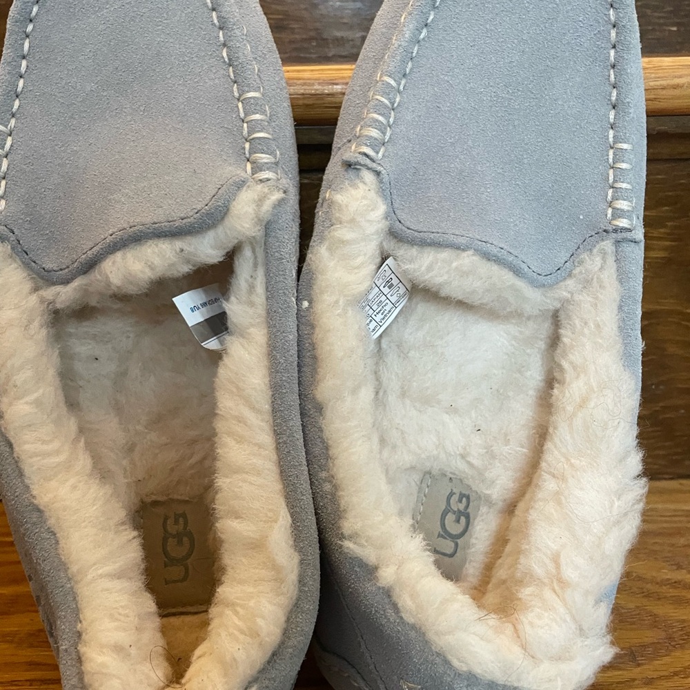 UGG Women’s Gray Suede Slippers - Picture 3 of 7